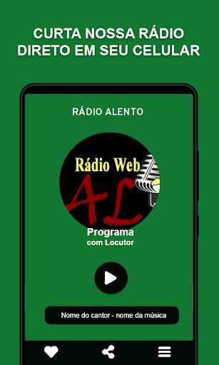 Android application RÁDIO ALENTO screenshort