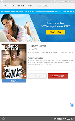 Android application The Dance Current screenshort