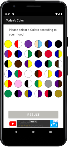 Android application Today's Color (Psychology) screenshort