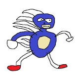 Sanic teh Hegehog Coloring icon