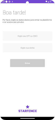 Android application Starfence GPS screenshort