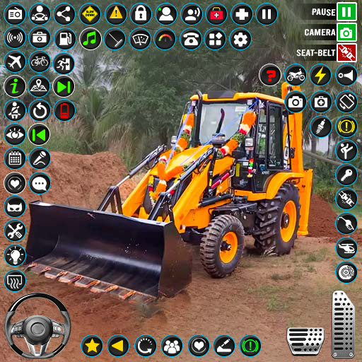 US Snow Excavator JCB Game logo