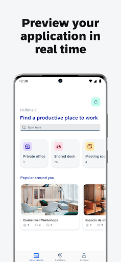 Screenshot of SAP Build Apps Preview