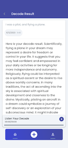 Dream Decoder Screen 2