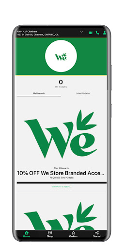 Android application We Cannabis Dispensary screenshort