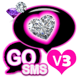 Diamond Heart Theme for GO SMS icon