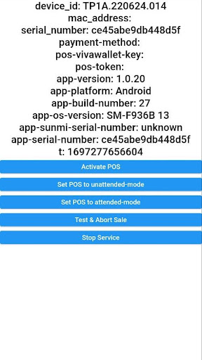 Android application Mynt POS Adapter screenshort