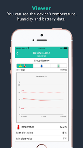 Android application TEMPHAWK screenshort