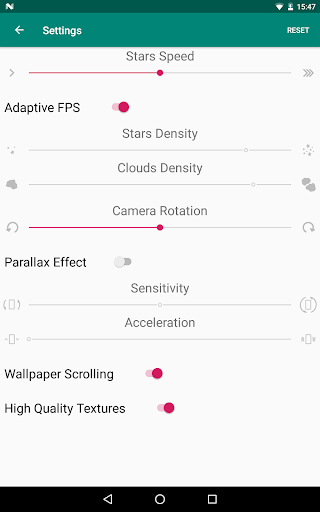 Starfield Live Wallpaper
