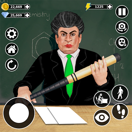 Scary Evil Mad Teacher 3d Game logo