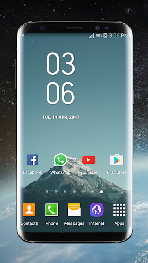 Galaxy S8 Plus Digital Clock W Screen 3