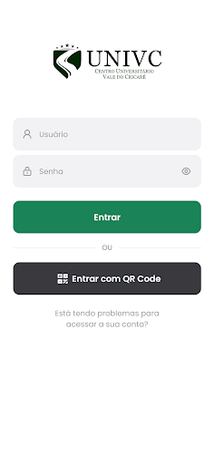 Android application UNIVC Professor screenshort