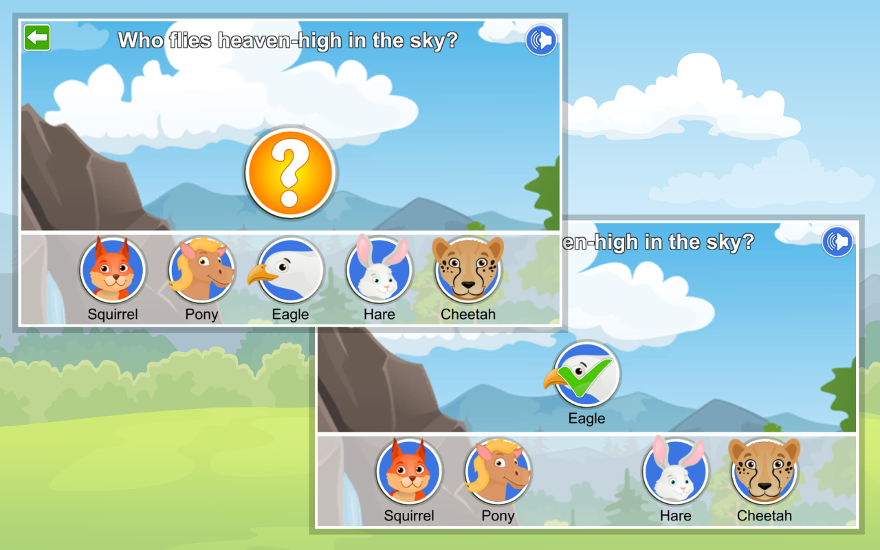 Android application Kids Learn about  Animals screenshort