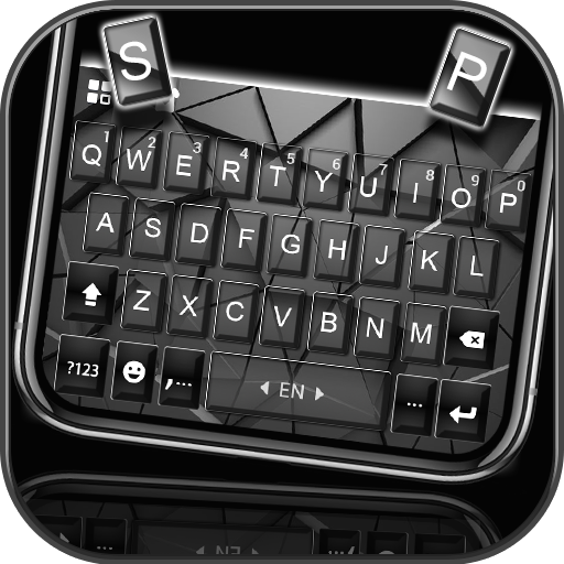 Geometric Grey SMS Keyboard Ba logo
