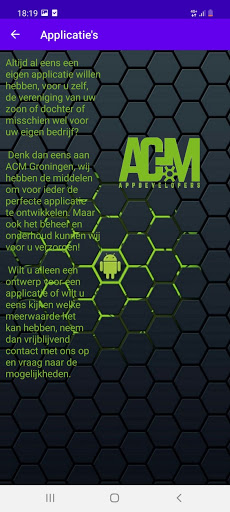 Android application ACM Groningen screenshort