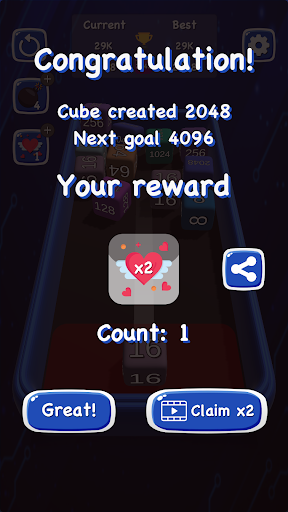 Infinite Merge 2048 3D Puzzle