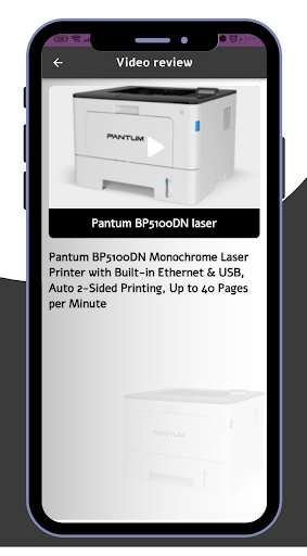 Pantum BP5100DN laser Guide Screen 3