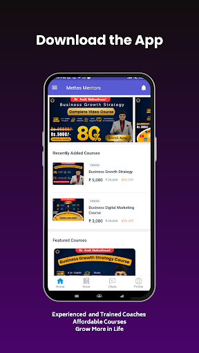 Android application Mettas Mentors screenshort