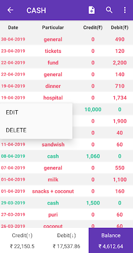 Account Manager - Ledger Book