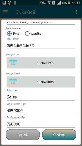 Buku Gaji Pegawai/Karyawan Screen 3