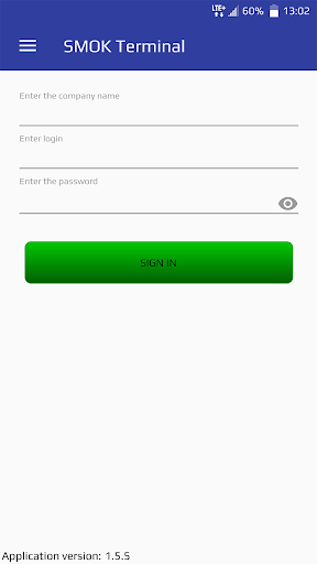 Android application SMOK Terminal screenshort