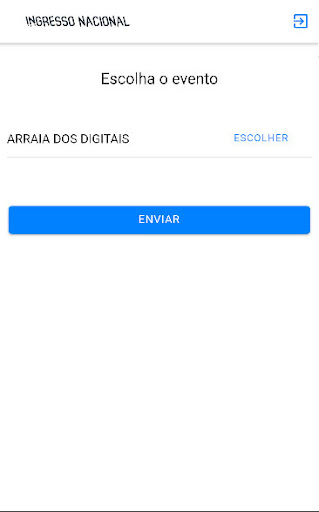 Validação Ingresso Nacional Screen 2