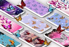 screenshot of Butterflies Wallpaper - Girly