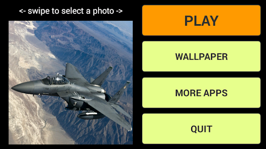 Military Airplane LWP + Jigsaw