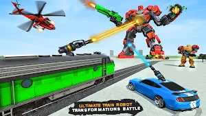 Train Robot - Mech War Game screenshot 0