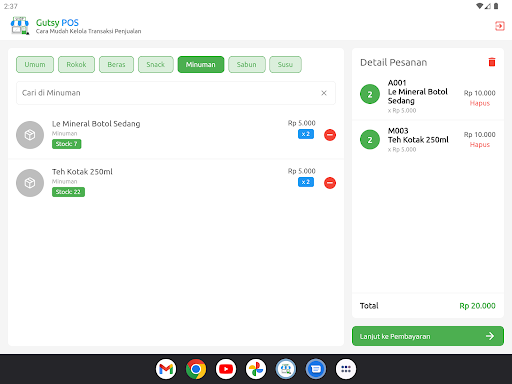 GutsyPOS - Aplikasi Kasir