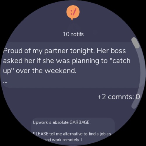 Android application watchRant screenshort