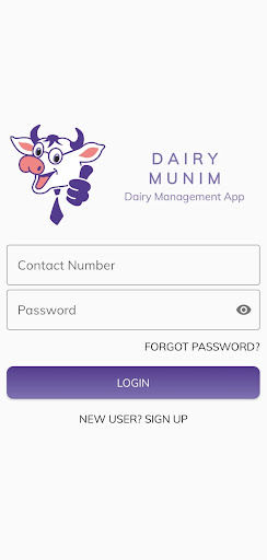Android application Dairy Munim - Customer screenshort