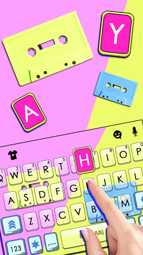 Retro Music Tapes Keyboard Bac Screen 2
