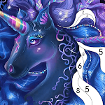 Cover Image of Download Unicorn Color by Number Game  APK