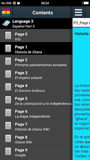 Vista previa de la aplicación