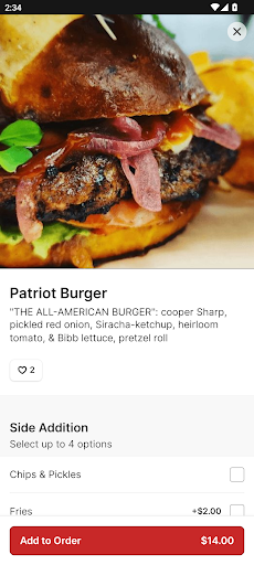 Sizzle Burgers Screen 3