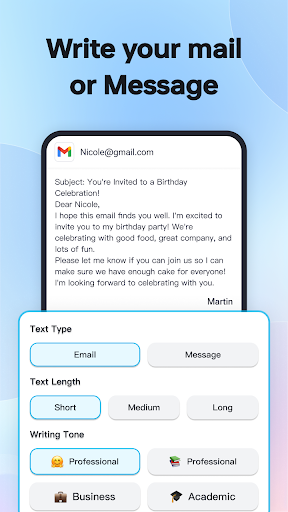 Screenshot of TypeEasy-AI Keyboard & Writer