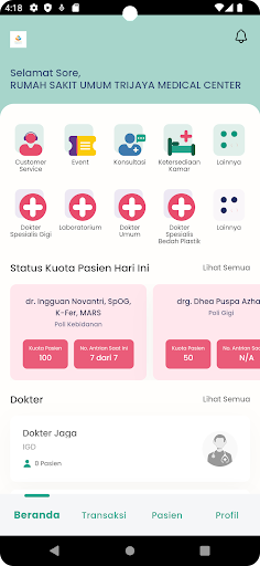 Android application RS Trijaya screenshort