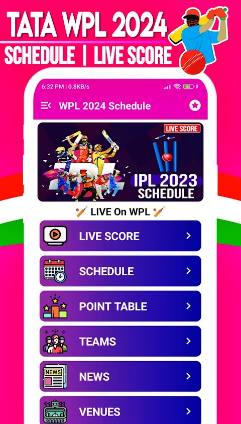 WPL 2024 Schedule & Live Scoreのおすすめ画像1