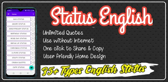 Quotes and Status SMS English