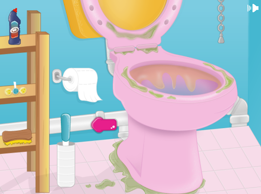 Girls bathroom cleaning games Screen 3