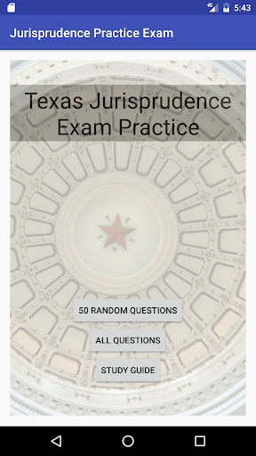 Android application Texas PA Jurisprudence Exam screenshort