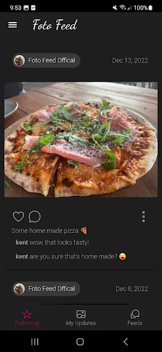 Android application Foto Feed screenshort