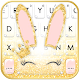 Gold Glitter Bunny Tema de teclado Descarga en Windows
