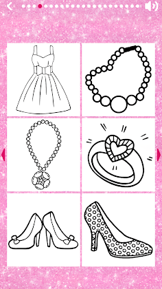 Dress Coloring Game for girls - Screenshot 2