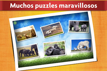 Captura de Pantalla 12 Juego Puzzle Crías Animales android