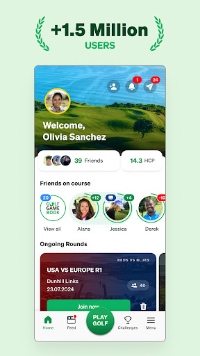 Android application Golf GameBook Scorecard & GPS screenshort