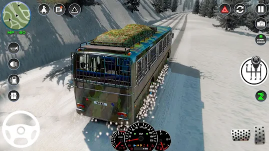 autocar autobús conducción 3d