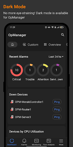 Android application OpManager - Network Monitoring screenshort