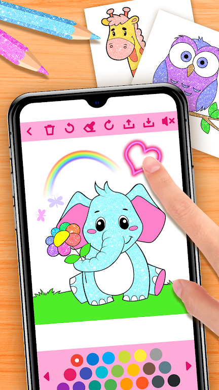 Glitter Coloring Game for Kids MOD APK 04